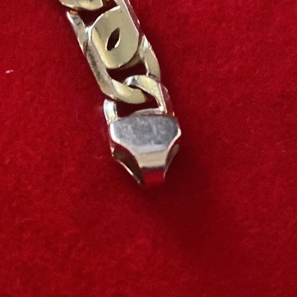 Italian Gold 14K solid gold yellow bracelet 15.4 gr white unisex - Picture 7 of 12